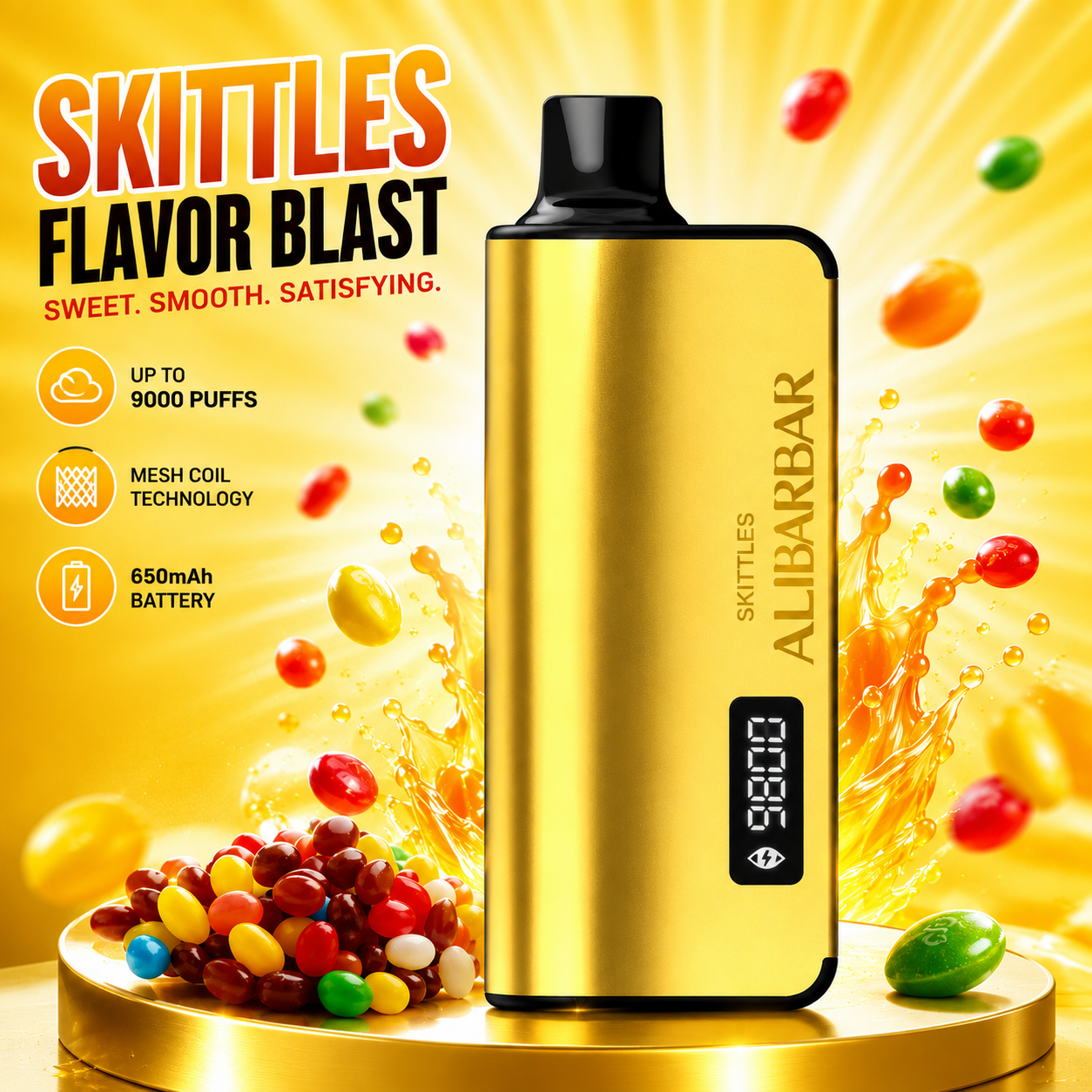 Ati Bar 9000 Puffs Skittles