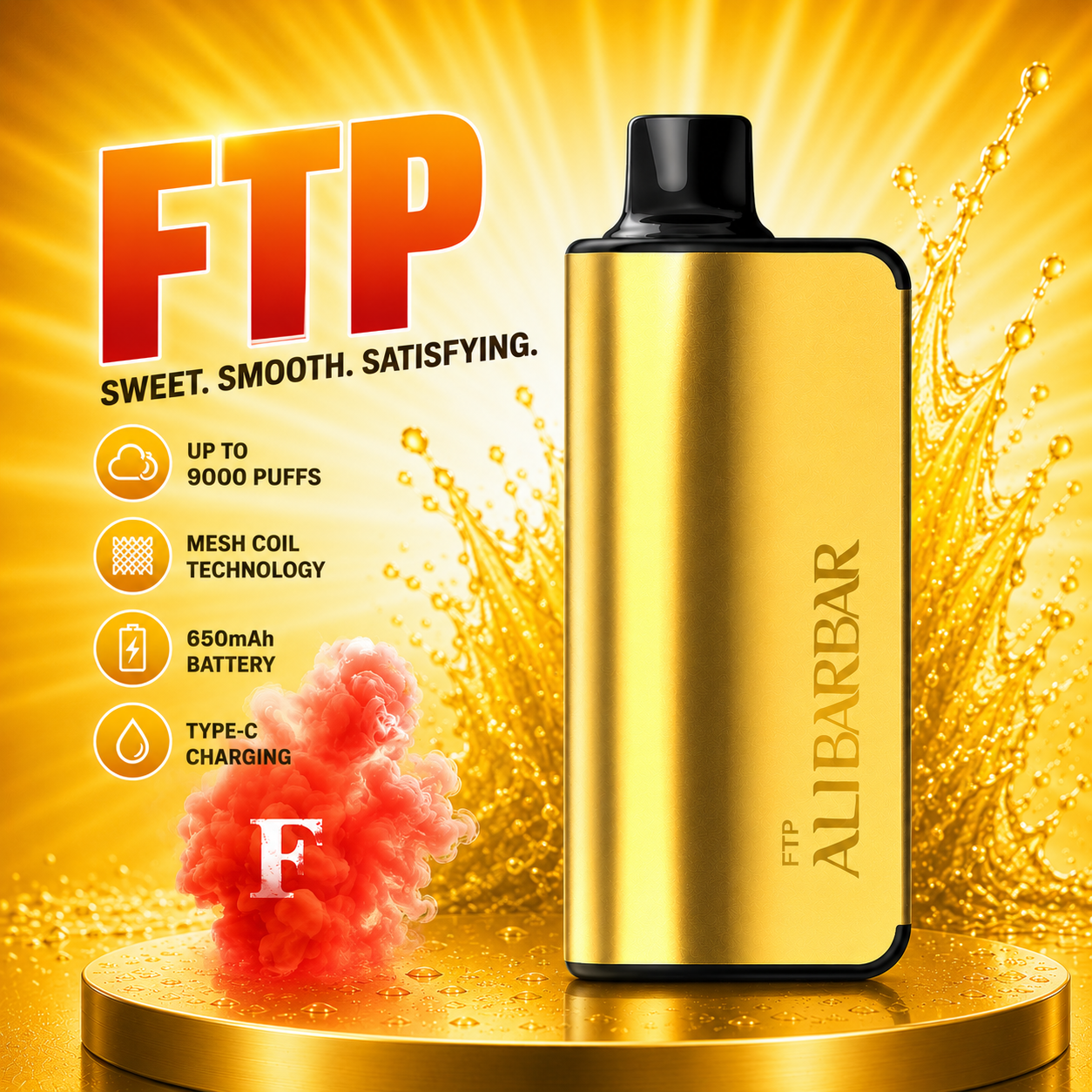 Ati Bar 9000 Puffs FTP (Blackberry Dragon Fruit)
