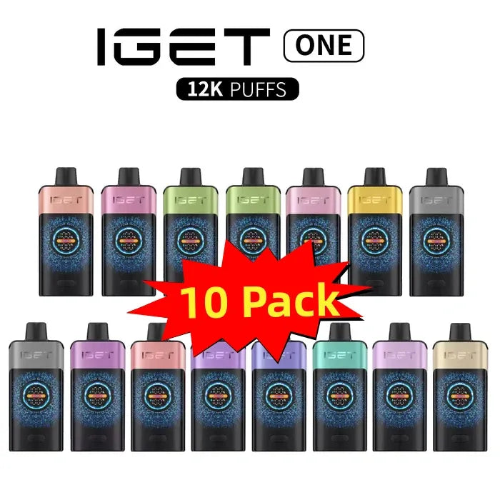 ( Sydney Stock )🎉 10-Pack IGET One 12000 Puffs – Mixed Flavors 🍓🍍