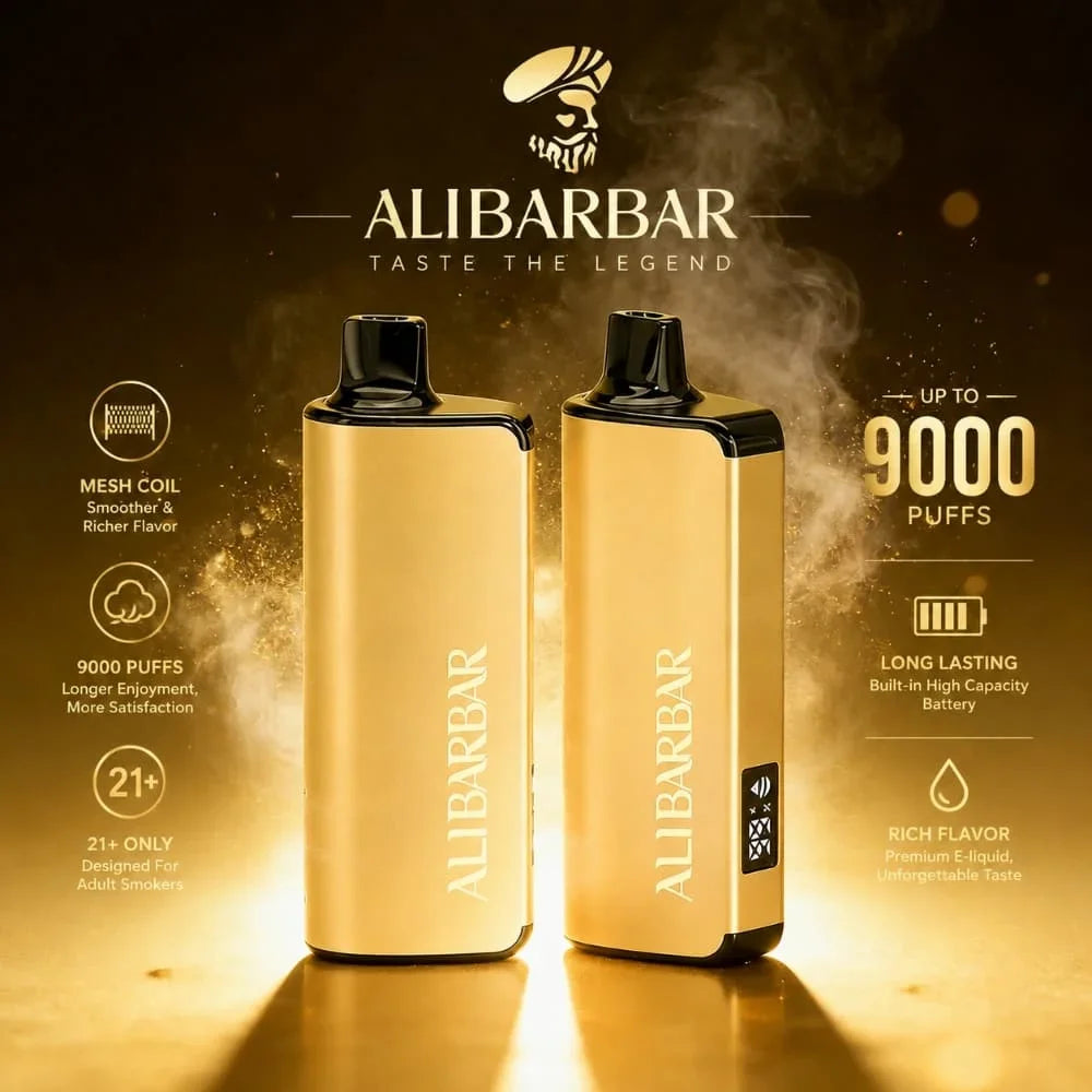 🚚 Ships from Sydney ⚡ ALIBARBAR LTD 9000 Puffs Disposable Vape