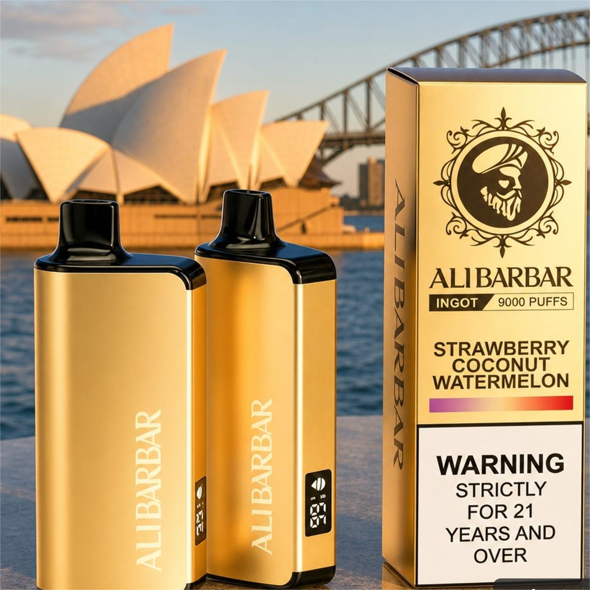 🚚 Ships from Sydney ⚡ ALIBARBAR LTD 9000 Puffs Disposable Vape